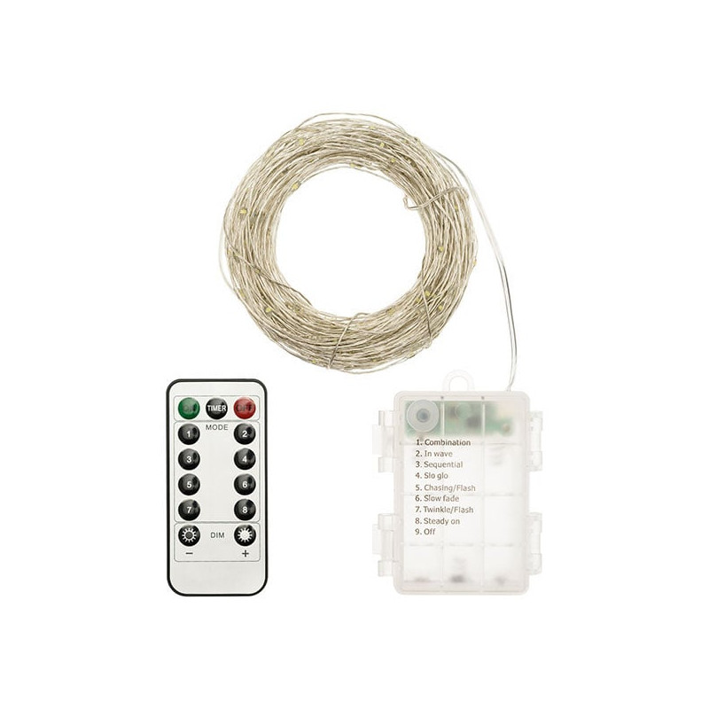 Catena luminosa lotti m-ir 10m 100 microled multicolore [49499]