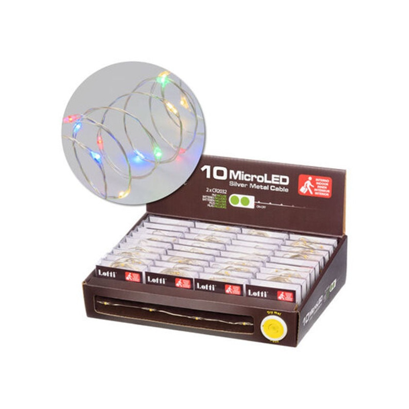Catena luminosa lotti 10m 100 microled multicolore [65871]