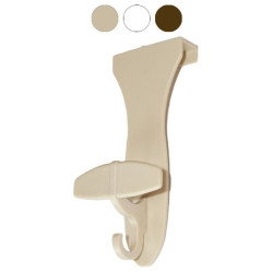 Gancio newplastica porta liberty 8x17cm bianco [p /bl/004]