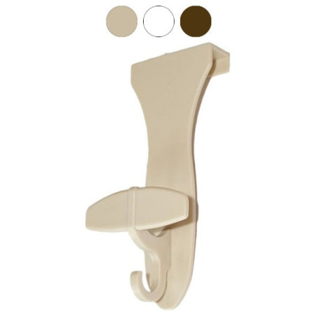 Gancio newplastica porta liberty 8x17cm bianco [p /bl/004]