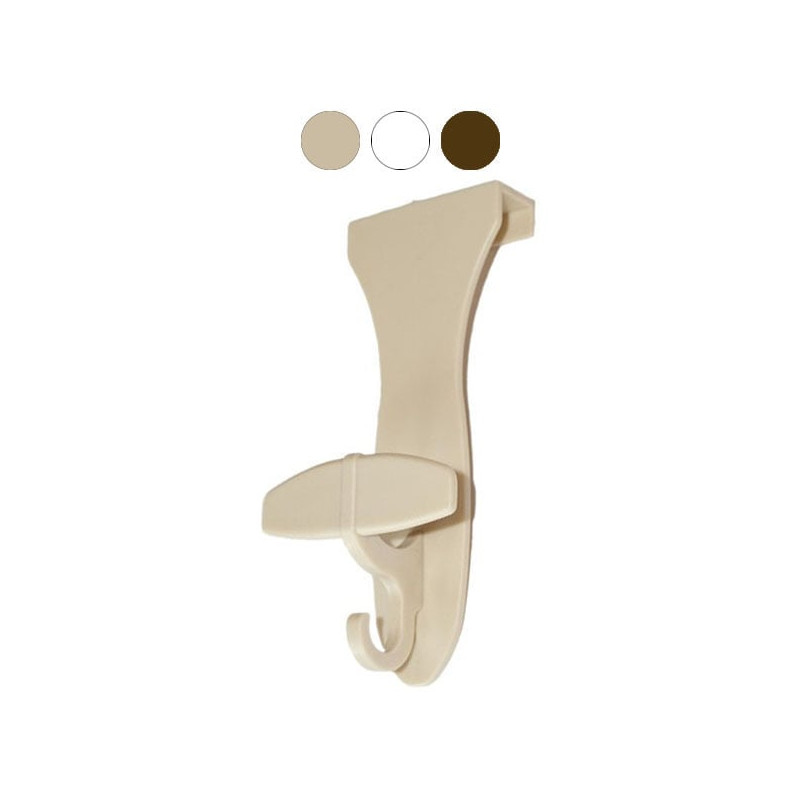 Gancio newplastica porta liberty 8x17cm bianco [p /bl/023]