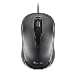 Mouse ottico ngs da tavolo cablato usb tipo a 1200dpi nero [easy