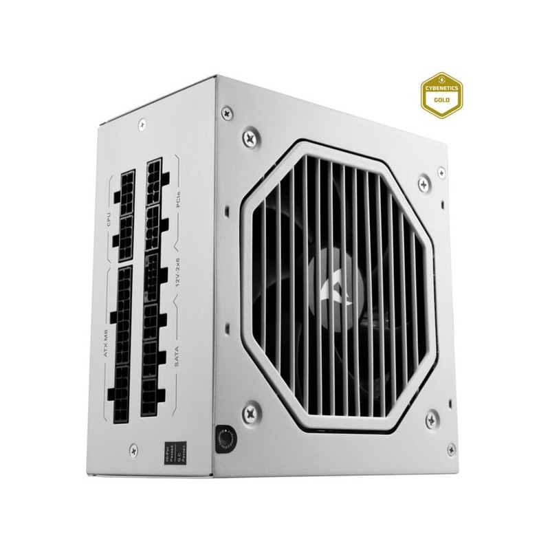 Alimentatore 750w sharkoon rebel con ventola p20 atx 3.1 gold bianco