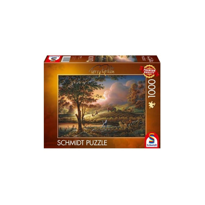 Puzzle schmidt spiele terry redlin sungold sui campi maturi 1000pz