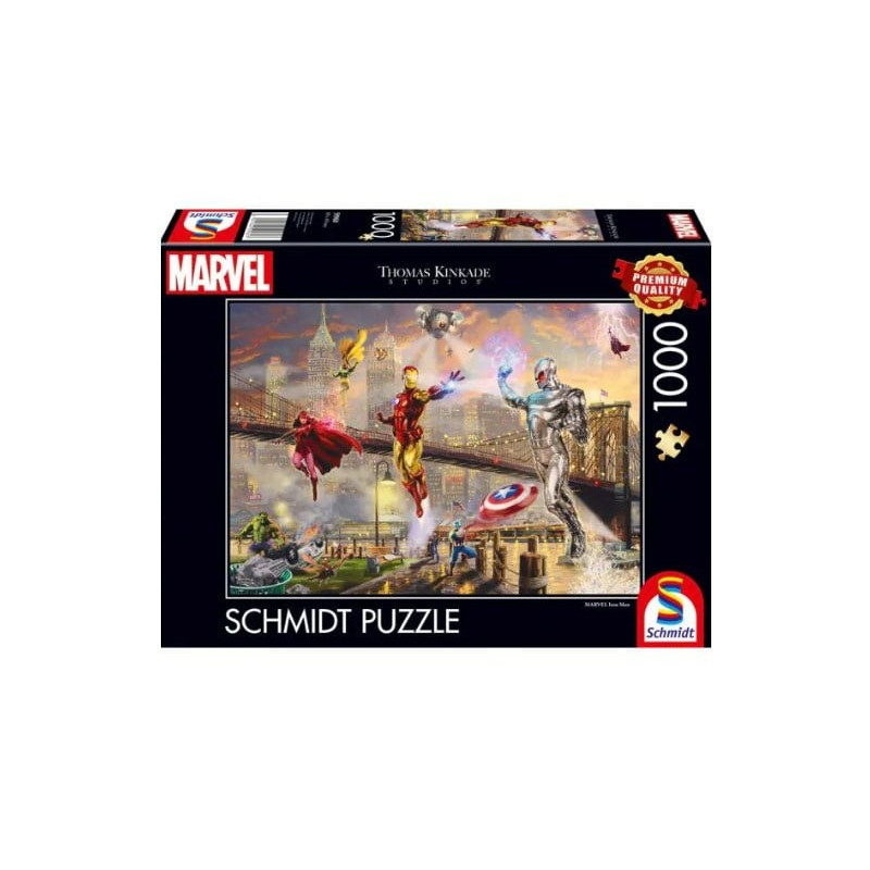 Puzzle schmidt spiele 59960 thomas kinkade studios marvel iron man