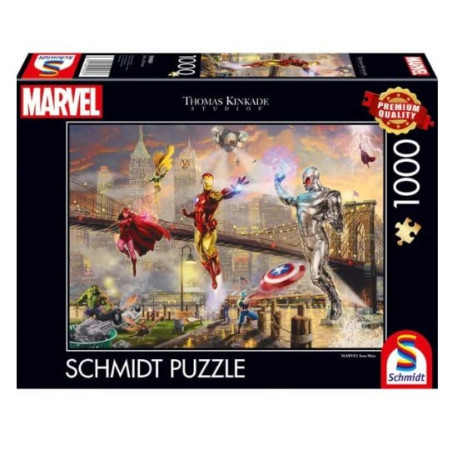 Puzzle schmidt spiele 59960 thomas kinkade studios marvel iron man