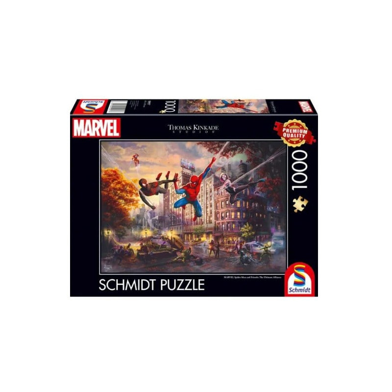 Puzzle schmidt spiele 59957 thomas kinkade studios marvel spider-man