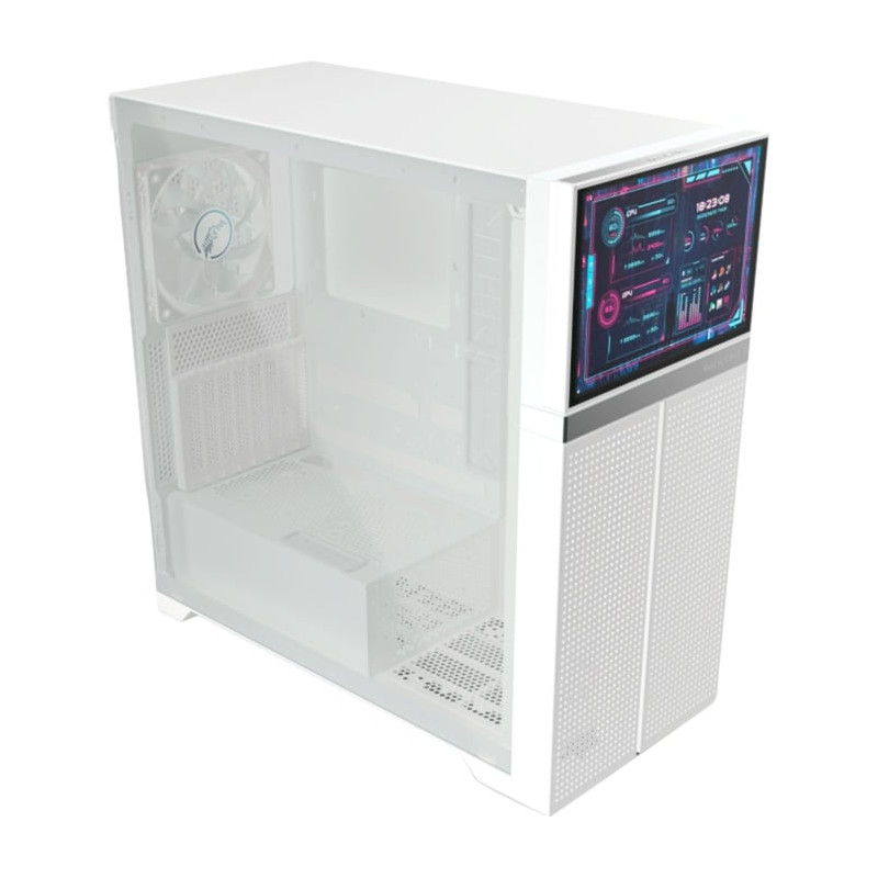 Case valkyrie vk02 lcd midi-tower atx bianco [vk-case02lcdw]