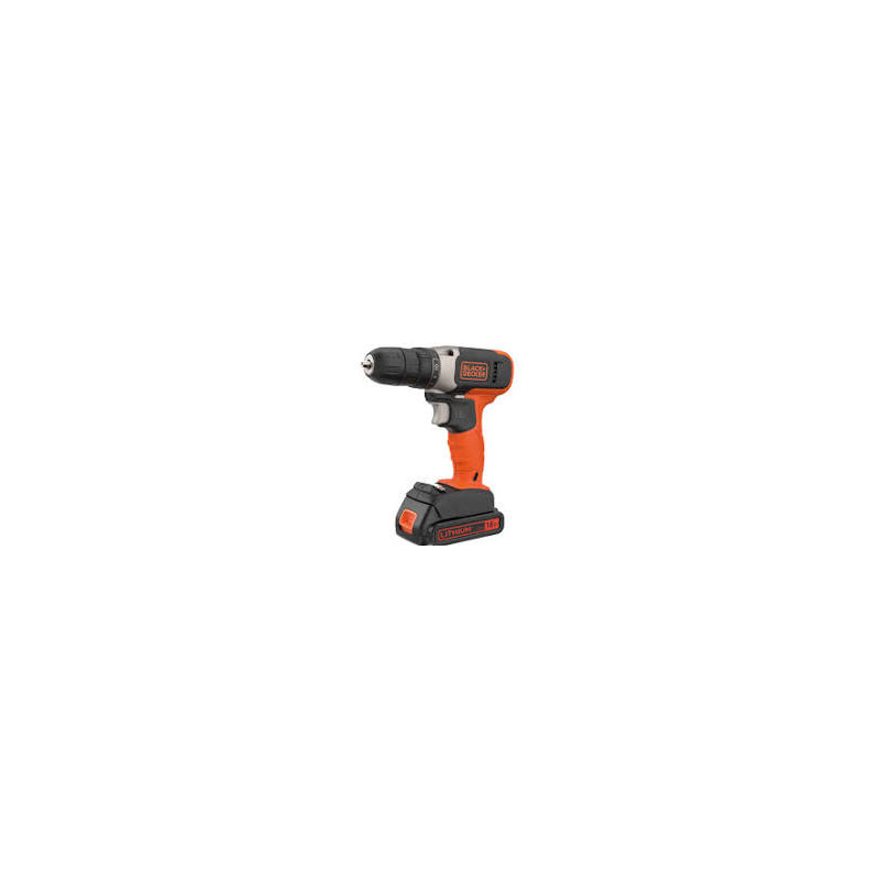 Trapano-avvitatore black & decker bcd001c1 18v batteria agli