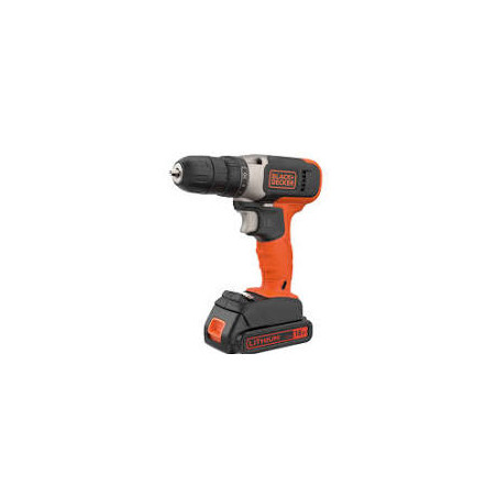 Trapano-avvitatore black & decker bcd001c1 18v batteria agli
