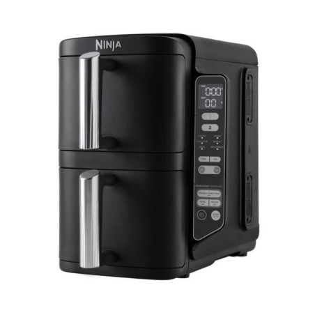 Friggitrice ninja senza olio 2470w 7.6l hei a 2 livelli a doppia