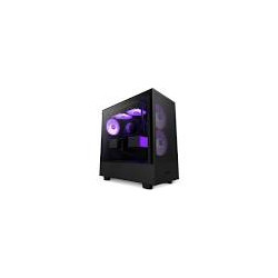 Case nzxt h5 flow rgb 2024 vetro temperato nero [cc-h52fb-r1]