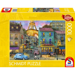 Puzzle schmidt spiele le strade di parigi 1000pz multicolore [59780]