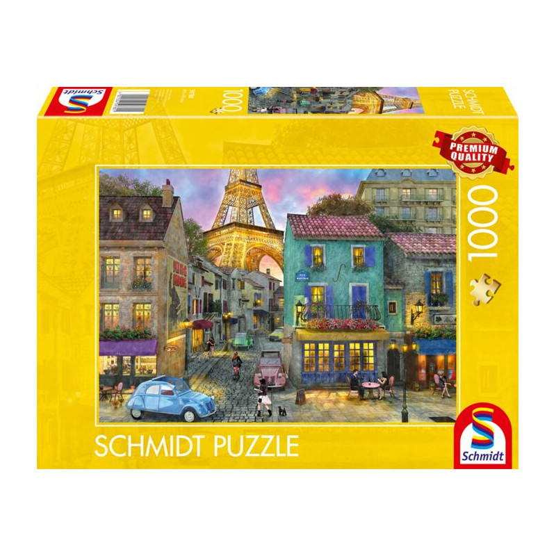 Puzzle schmidt spiele le strade di parigi 1000pz multicolore [59780]