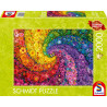 Puzzle schmidt spiele 59744 vortice di fiori colorati 2000pz multicolore