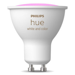 Faretto luminoso intelligente philips hue gu10 led classe e bianco/scuro