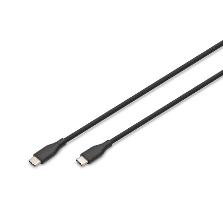 Cavo di ricarica digitus usb-c 2.0 (m-m) 0.5m silikon 60w