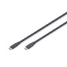 Cavo di ricarica digitus usb-c 4.0 (m-m) 2m silicone 8k 240w