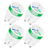 Presa intelligente nous per la casa wifi/3840w/16a/bianco 4pz [a8m