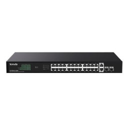 Switch tenda non-gestito 26pt/ge+2sfp con 24p poe gigabit ethernet