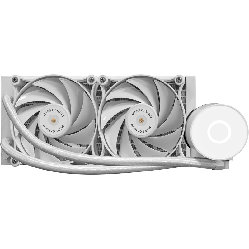 Dissipatore cpu a liquido mars gaming ml-pro240 240mm bianco