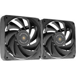 Ventola 120x120 marsgaming mf-nclx2 120mm nero 2pz