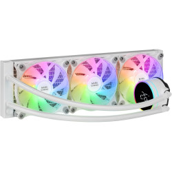 Dissipatore cpu a liquido mars gaming ml-lcd360 600w 120mm bianco