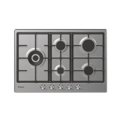 Piano cottura gas candy chg7wl4wtx 3 griglie/5 zone/11.2 kw/75cm/acciaio