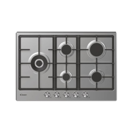 Piano cottura gas candy chg7wl4wtx 3 griglie/5 zone/11.2 kw/75cm/acciaio
