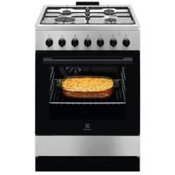 Cucina a gas electrolux lkk620010x con forno elettrico 60cm 57l 0.84kw