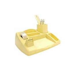 Organizer da scrivania arda oliver 23.8x19.8x8cm giallo pastello