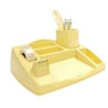 Organizer da scrivania arda oliver 23.8x19.8x8cm giallo pastello