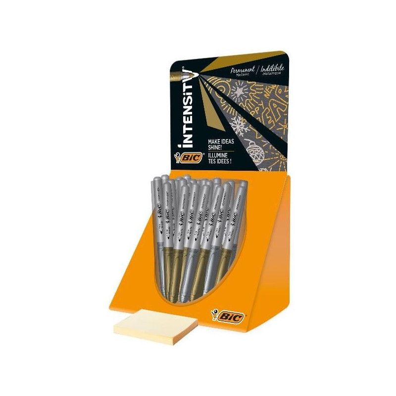 Marcatori permanenti bic tratto: 0.8-1.8mm oro/argento assortiti