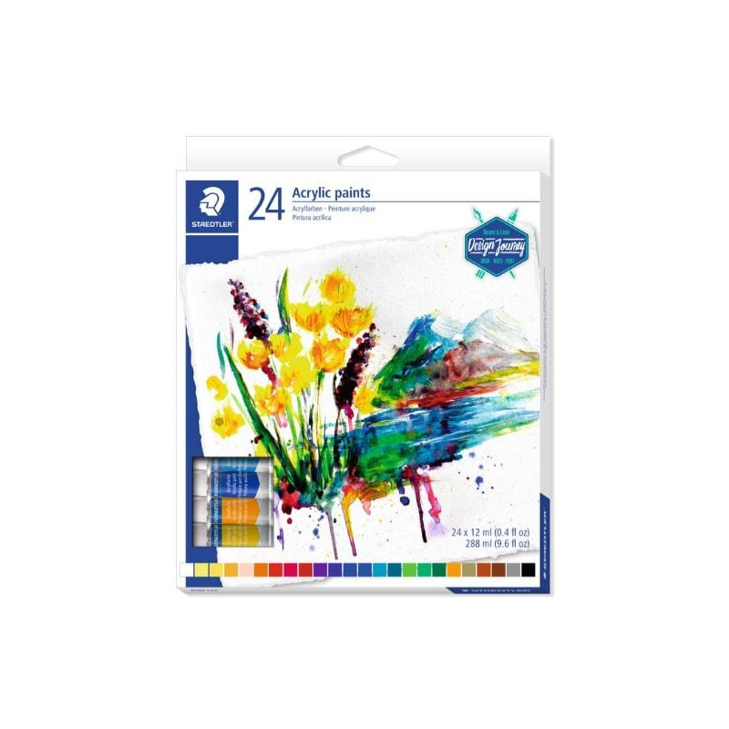 Vernice flacone staedtler 75ml assortiti 24 pz [8500c24]