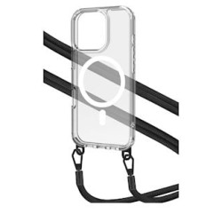 Custodia celly magsafe per apple iphone 16pro con laccio in nylon