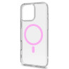 Custodia celly per apple iphone 16promax rosa/trasparente [gelskinmag1115p]