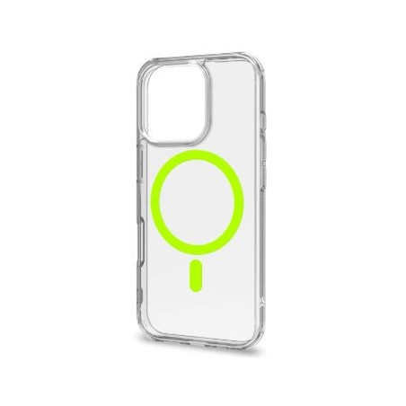 Custodia celly per apple iphone 16pro giallo/trasparente [gelskinmag1113y]