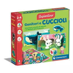 Gioco educativo clementoni genitori e cuccioli 2-4anni 28.8x25x5.5cm