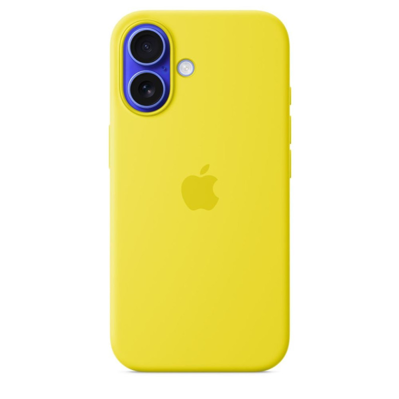 Custodia per apple iphone 16 silicone giallo/carambola [myy73zm/a]