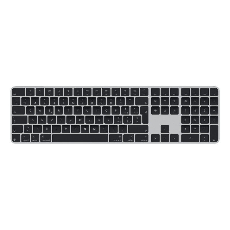 Tastiera universale apple magic con o senza cavo/qwerty italiano/bth/usb-c/41.87x11.49x1.09cm/nero