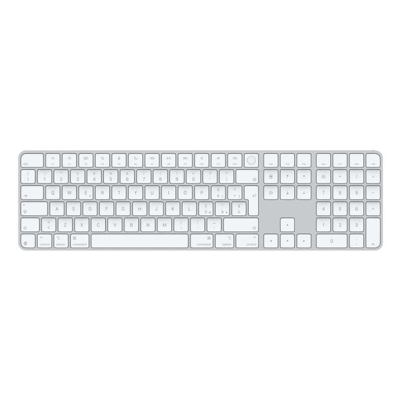 Tastiera universale apple magic con o senza cavo/qwerty italiano/bth/usb-c/41.87x11.49x1.09cm/bianco