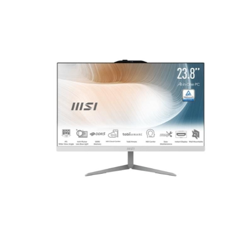 Pc all-in-one msi modern am242 1m-1243it fhd i3-100u/8gb/256gb/23.8"