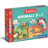 Clementoni sapientino montessori animali 3in1 multicolore [16460]