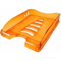 Vaschetta arda sunrise porta corrispondenza in plastica 23x32cm arancione/trasparente