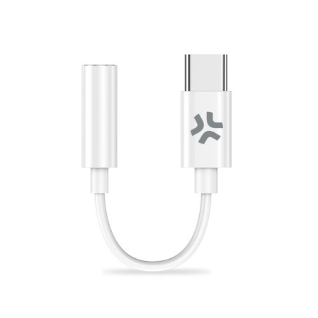 Adattatore celly usb-c a jack 3.5mm bianco [usbcjackadapt]