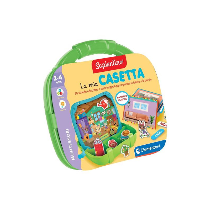 Gioco educativo clementoni sapientino valigetta magnetica casetta