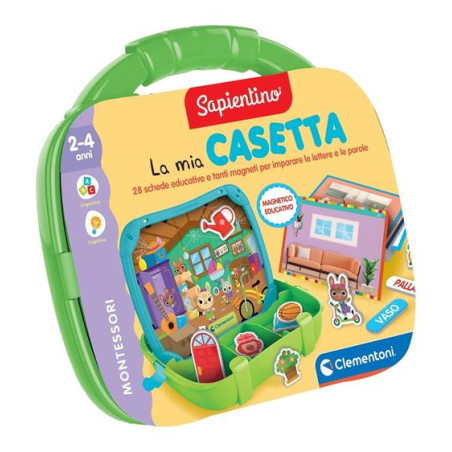 Gioco educativo clementoni sapientino valigetta magnetica casetta