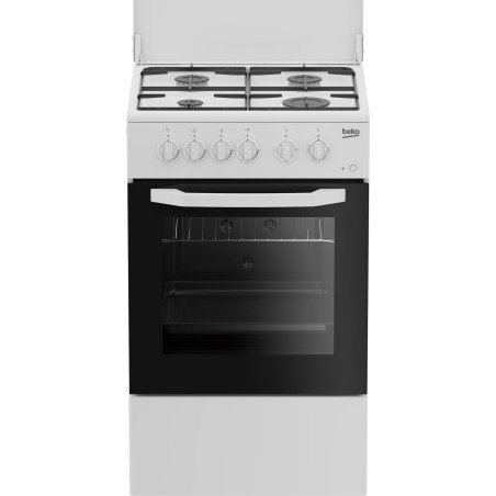 Cucina a gas beko css42014fw con 4 zone bianco/nero [css42014 fw]