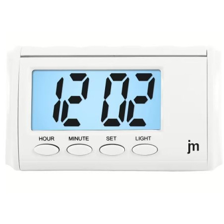 Orologio sveglia lowell jd9040b bianco [jd9040b]