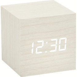 Sveglia digitale lowell jd9537b legno/bianco [jd9537b]